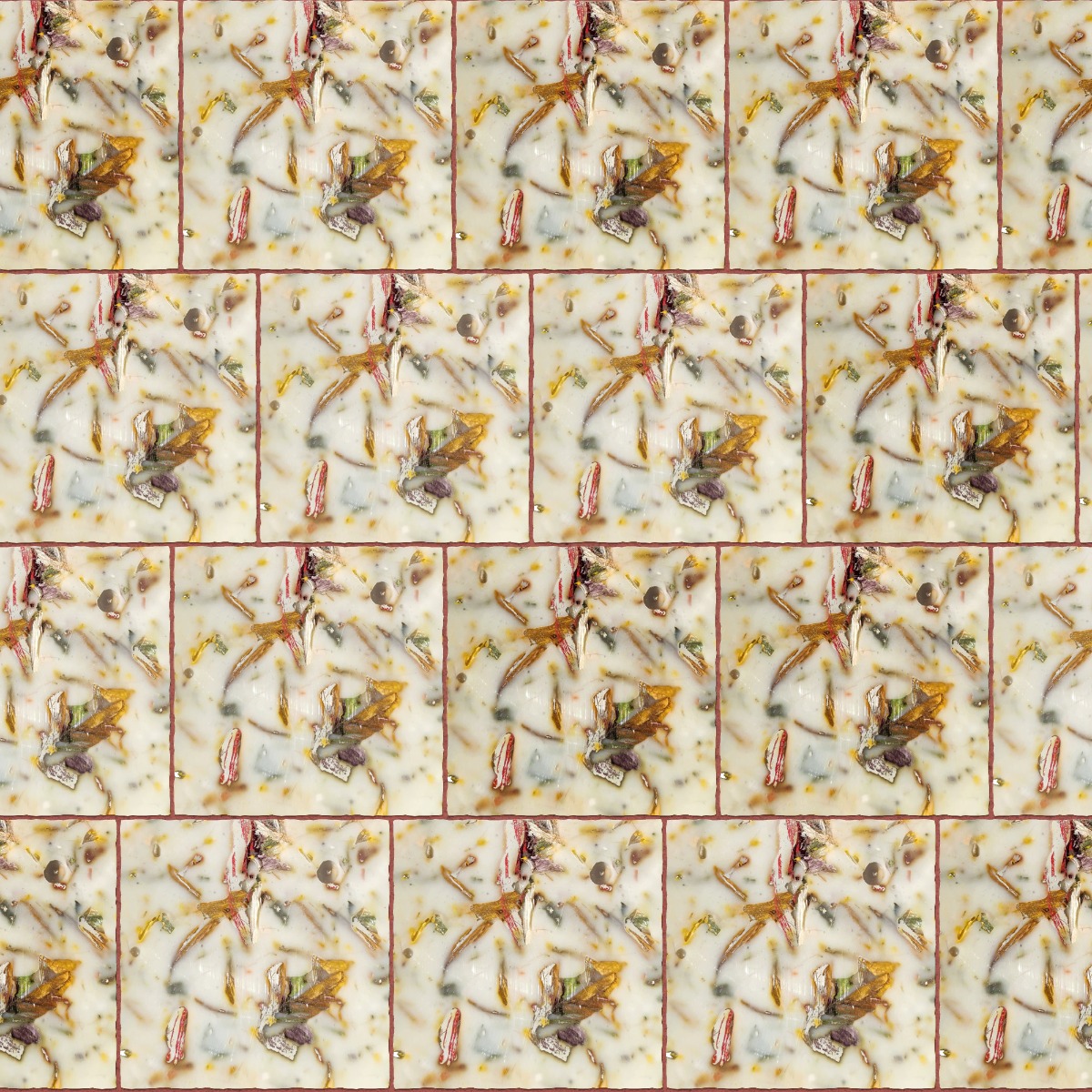 A seamless tile texture with botanica tile tiles arranged in a Staggered pattern