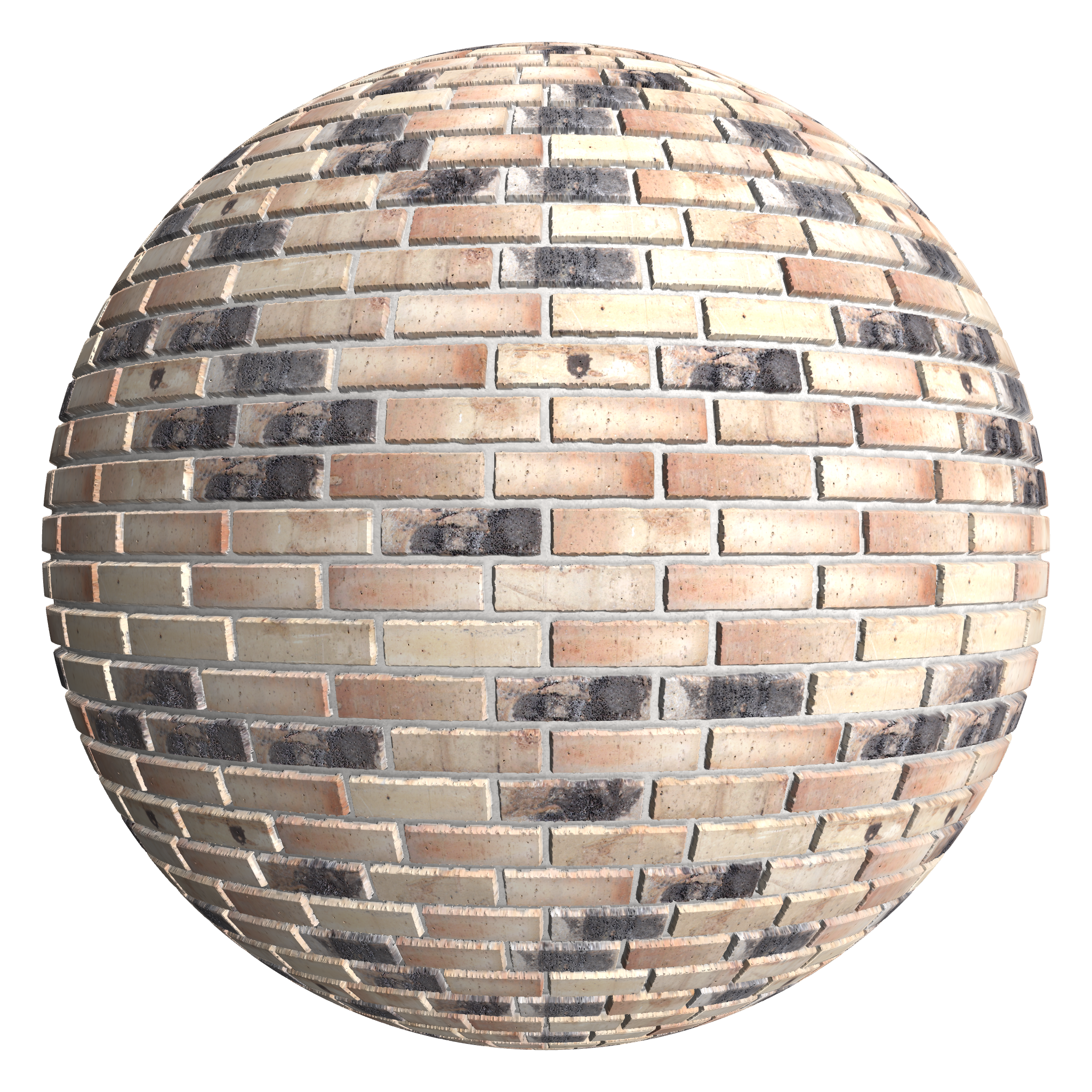 3D sphere preview of Corvus Brick, 1/3 Stretcher  seamless texture