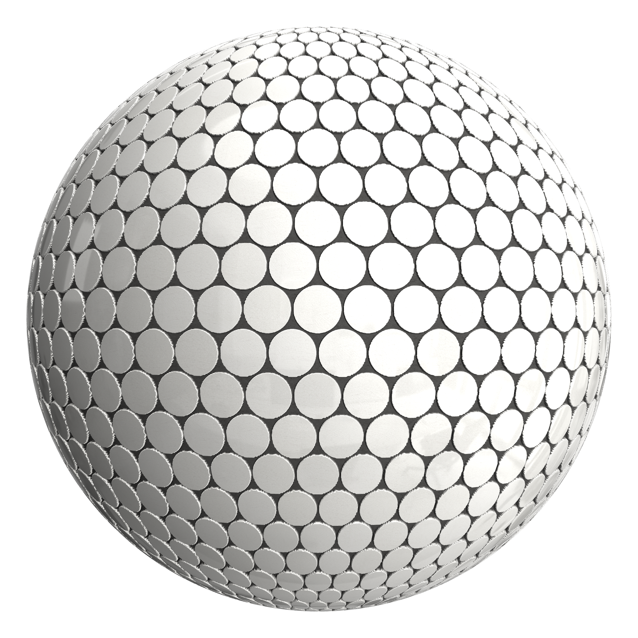 3D sphere preview of Crazing Tile, Circular seamless texture