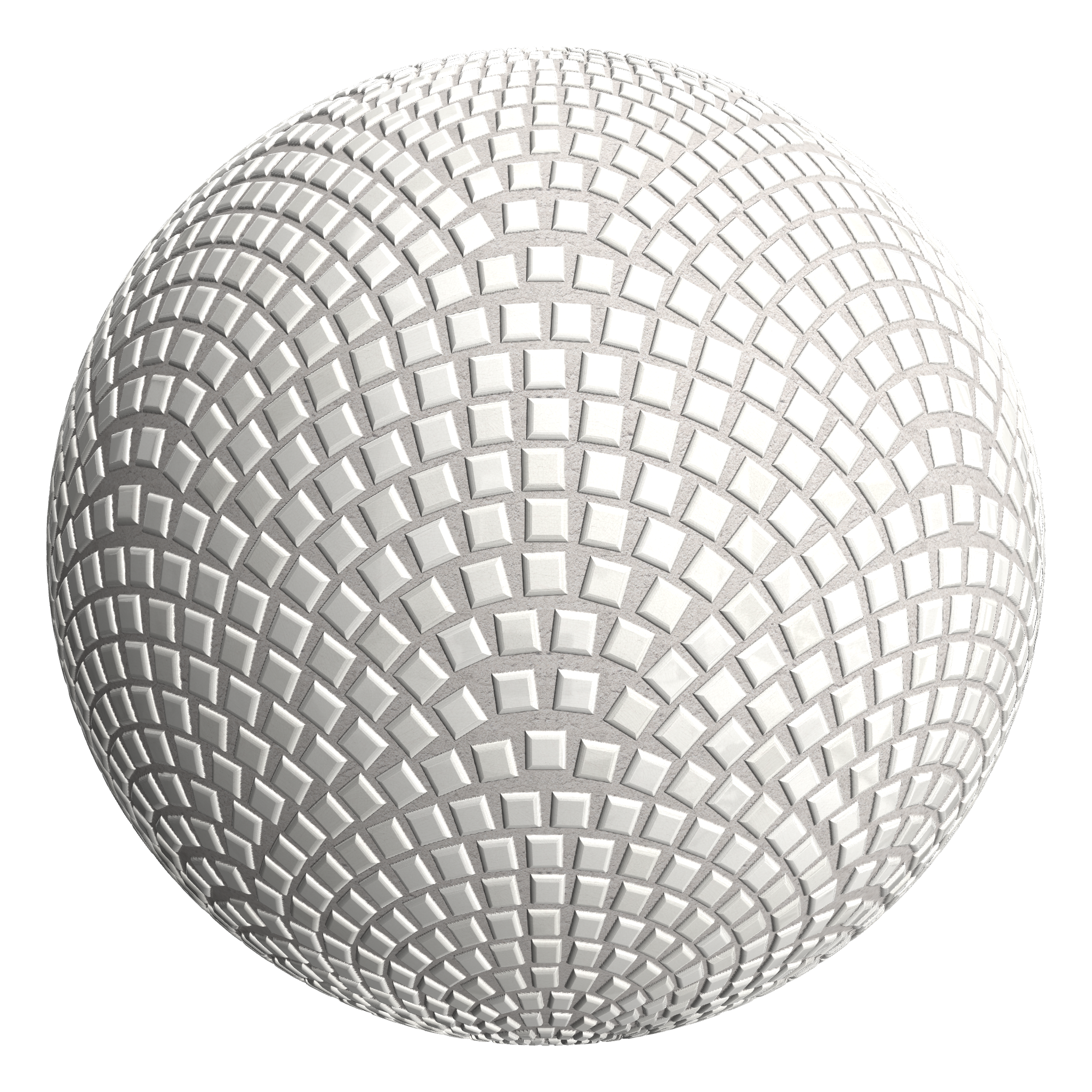 3D sphere preview of Crazing Tile, European Fan seamless texture