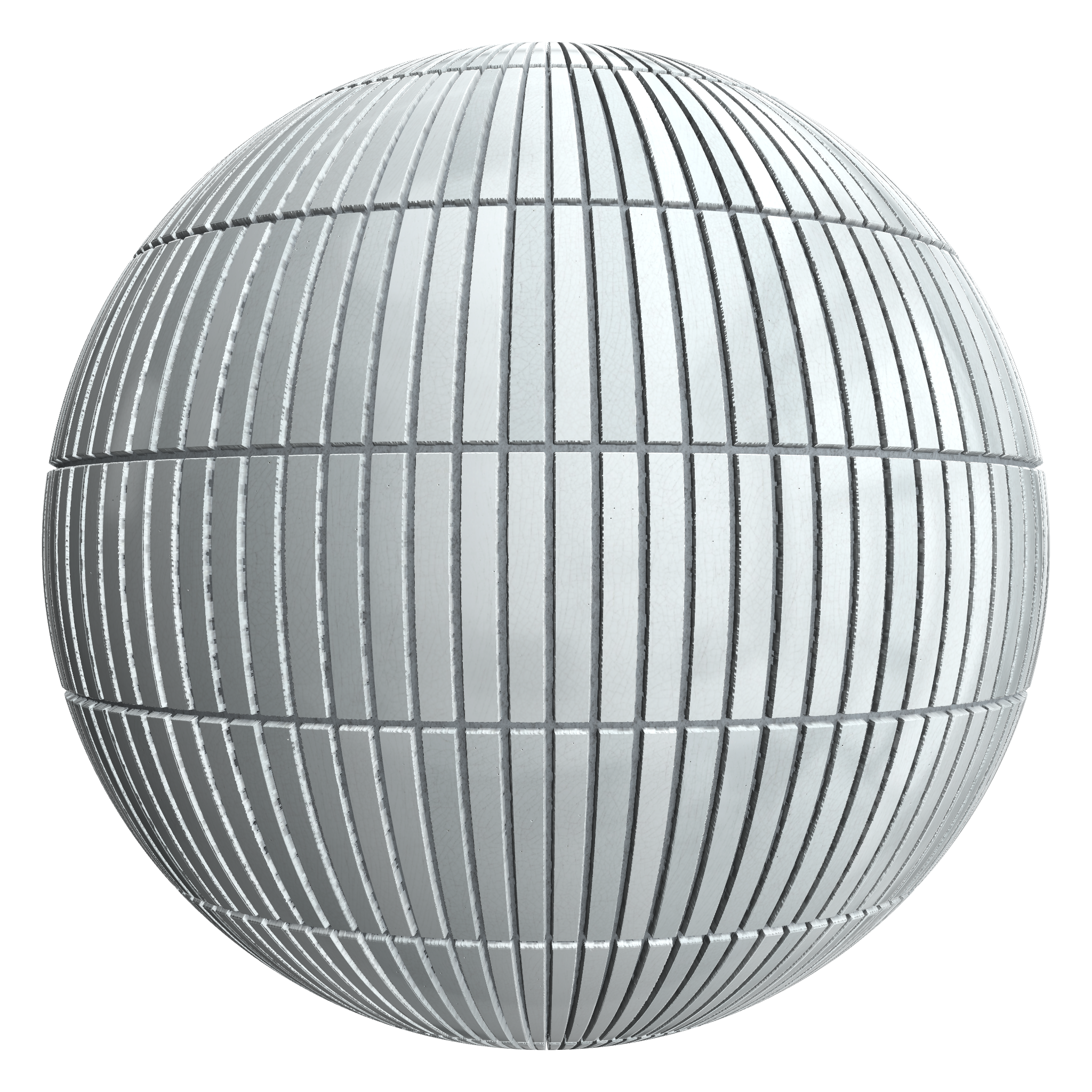 3D sphere preview of Crazing Tile, Stack seamless texture
