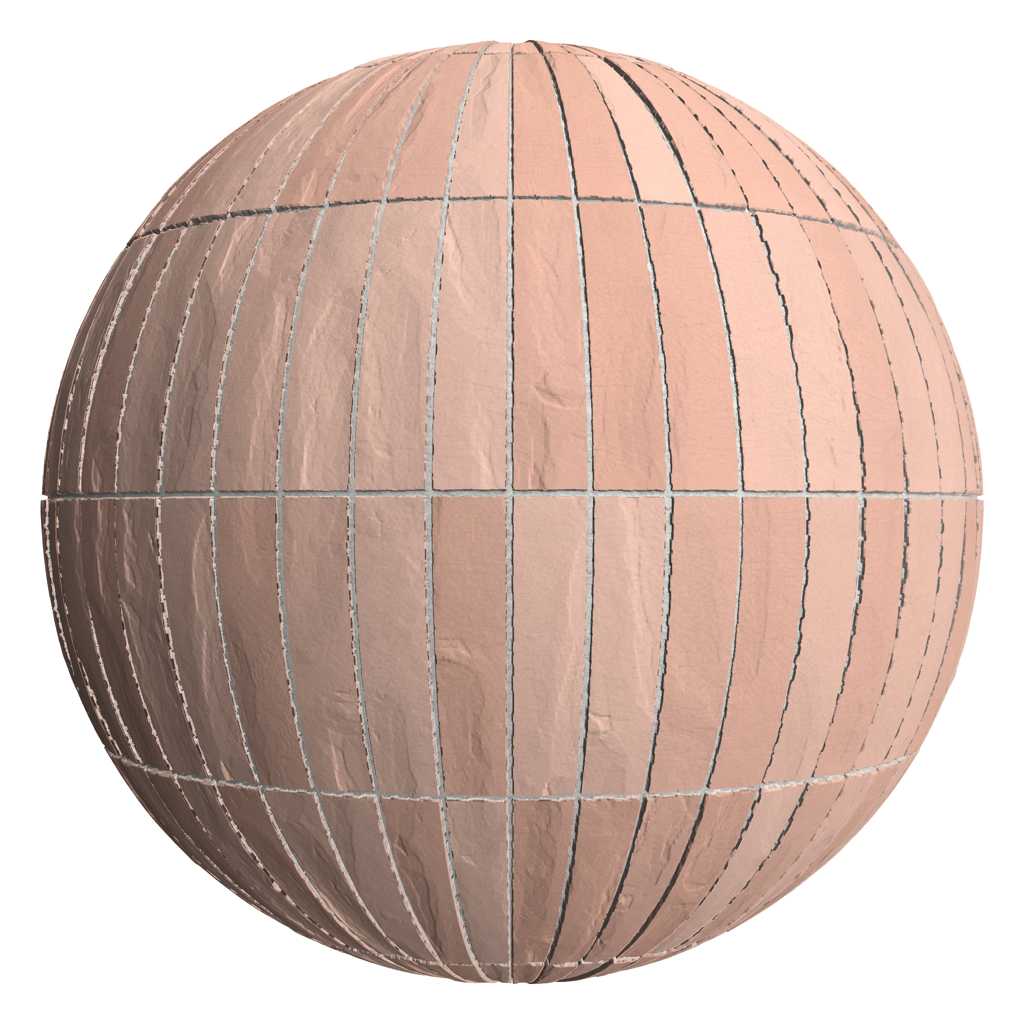 3D sphere preview of Crazing Tile, Stack seamless texture