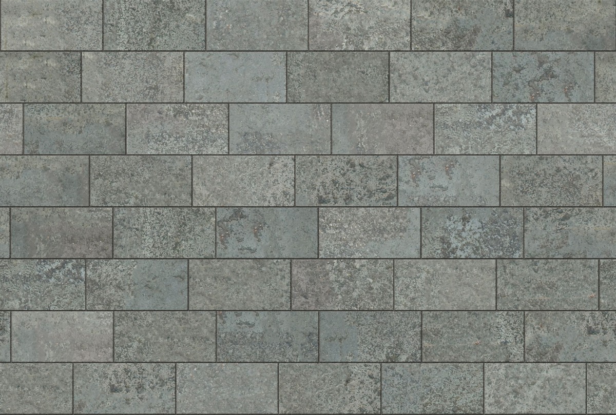A seamless stone texture with flagstone blocks arranged in a Staggered pattern