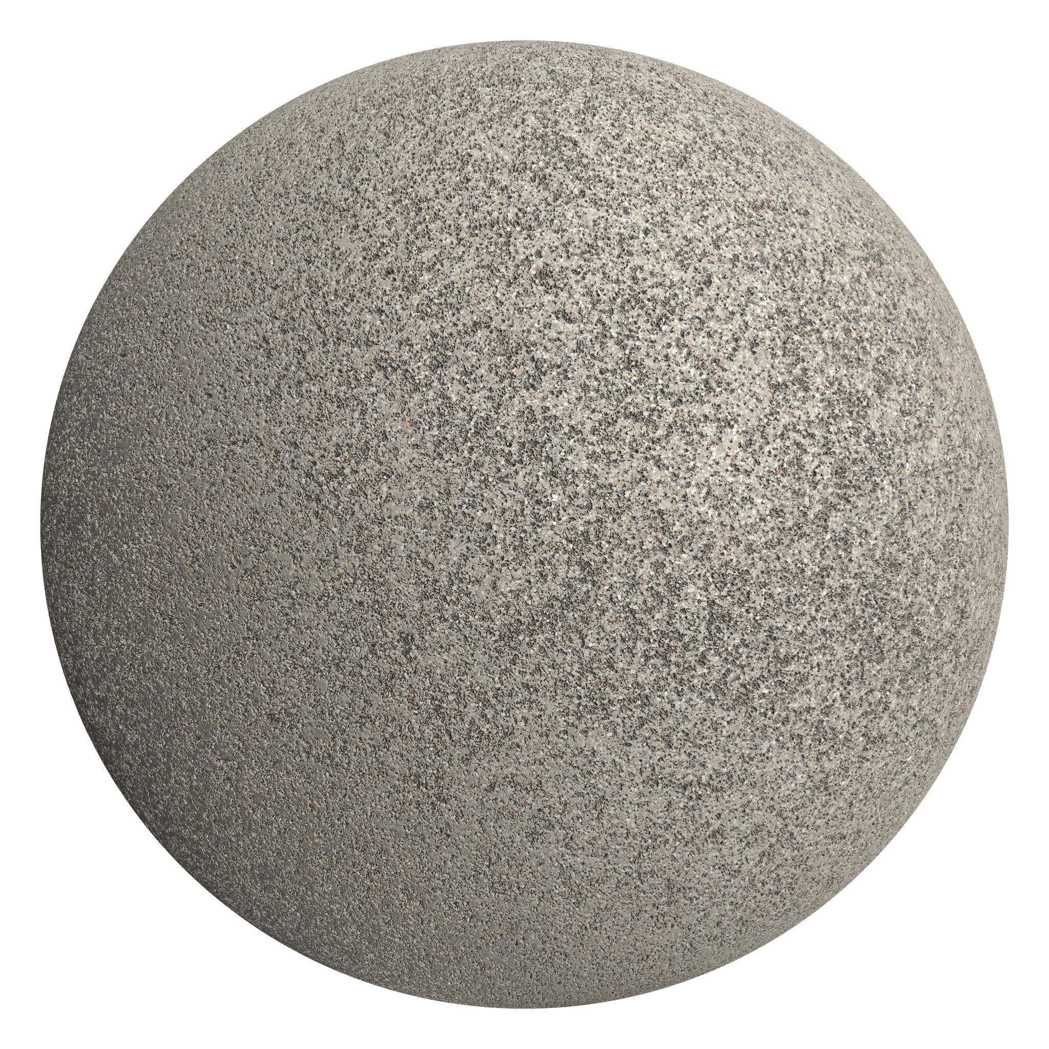 3D sphere preview of Gravel seamless texture