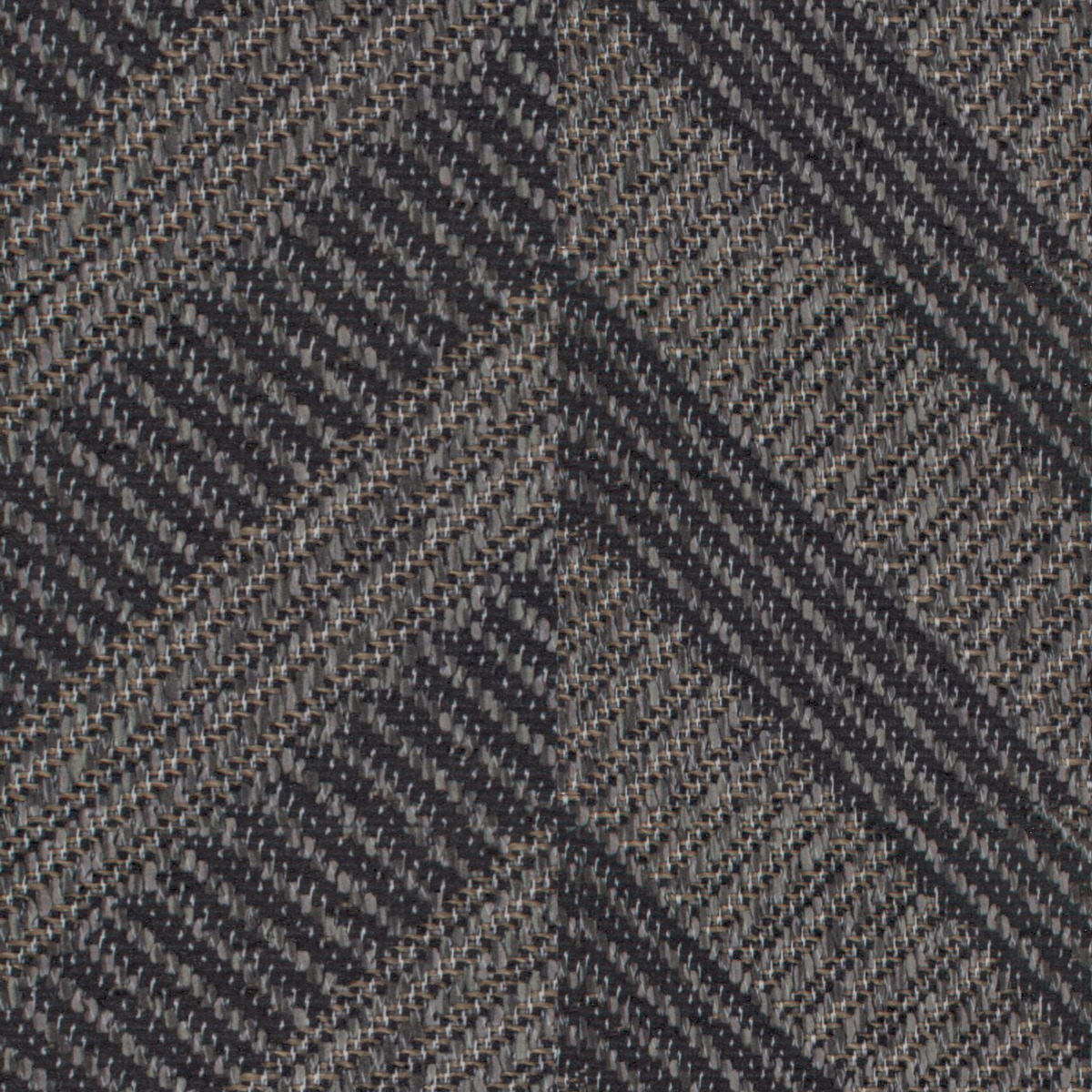 A seamless fabric texture with herringbone brown chenille units arranged in a None pattern