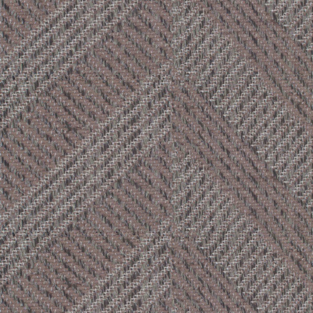 A seamless fabric texture with herringbone pink chenille units arranged in a None pattern