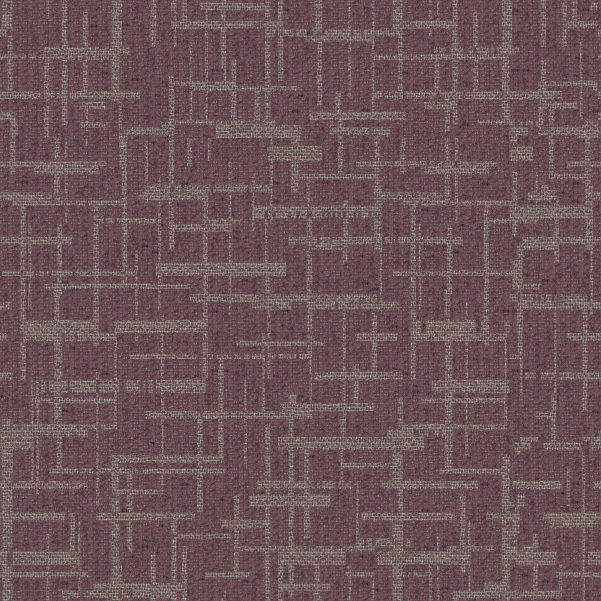 A seamless fabric texture with herringbone purple chenille units arranged in a None pattern