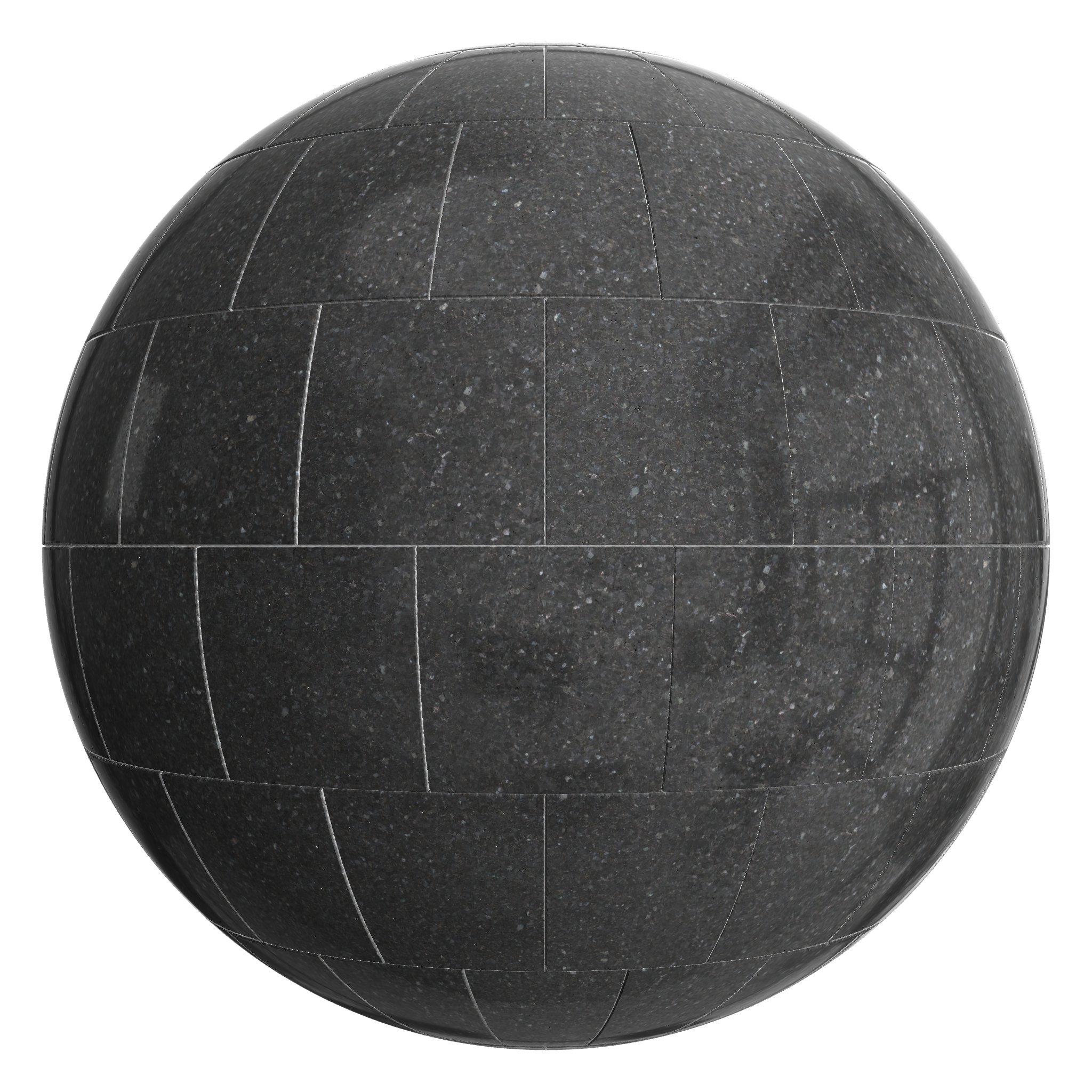 3D sphere preview of Larvikite, Stretcher seamless texture