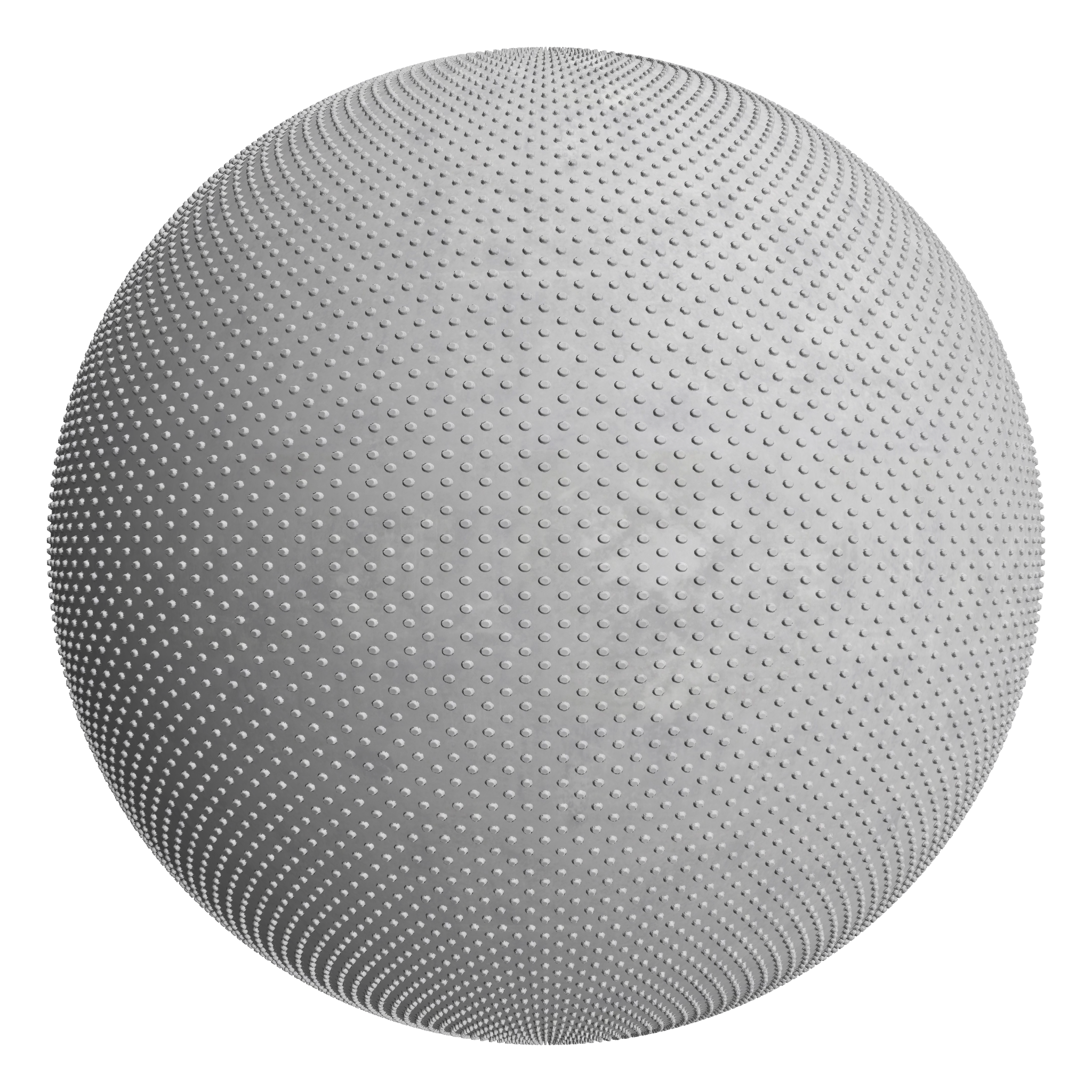 3D sphere preview of Polished Concrete, Round Tread seamless texture