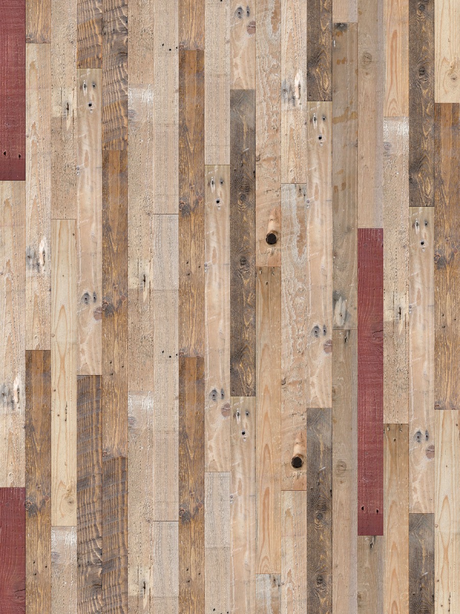 A seamless wood texture with reclaimed scaffold boards boards arranged in a Staggered pattern