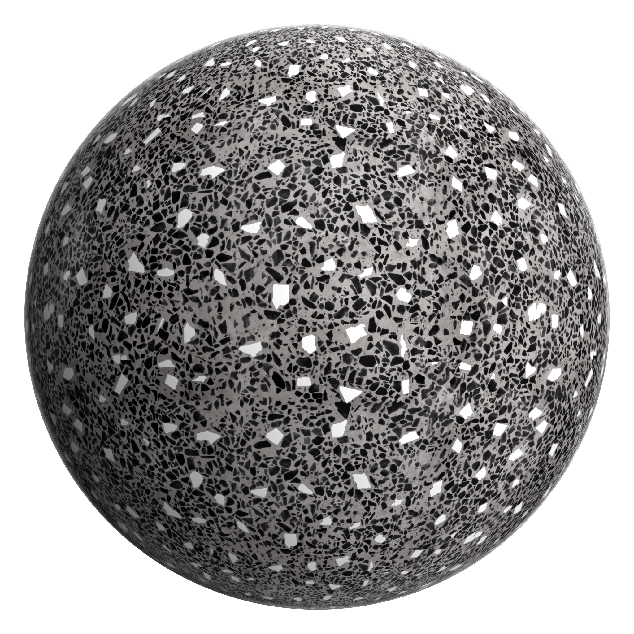 3D sphere preview of Terrazzo Artico seamless texture