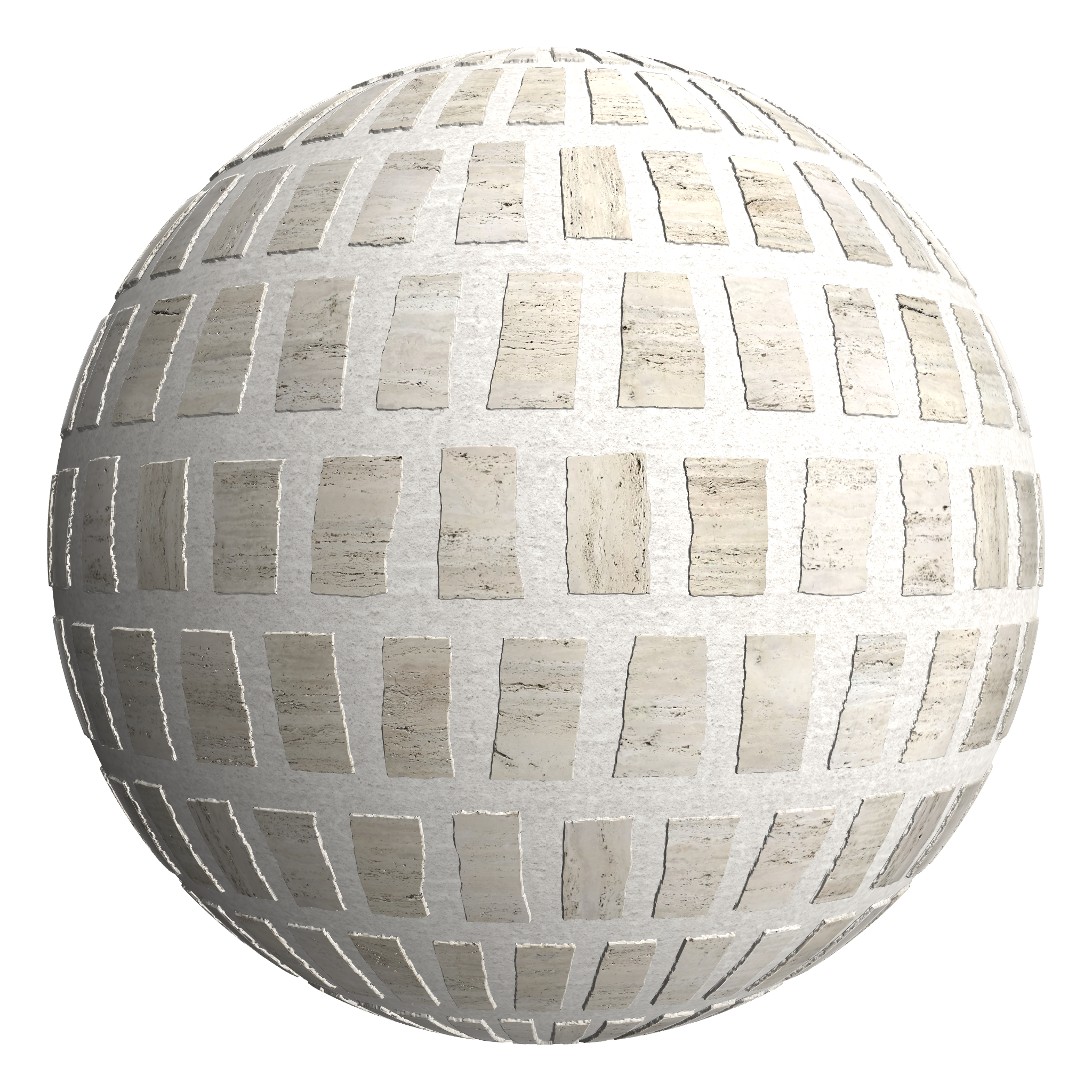 3D sphere preview of Travertine, Scarpa seamless texture