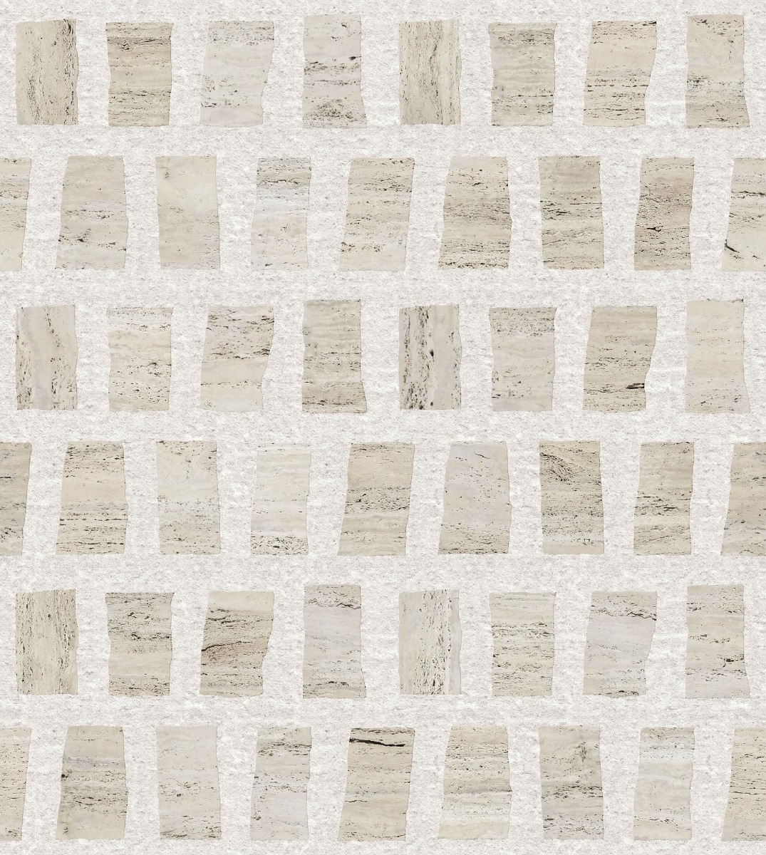 A seamless stone texture with travertine blocks arranged in a Scarpa pattern