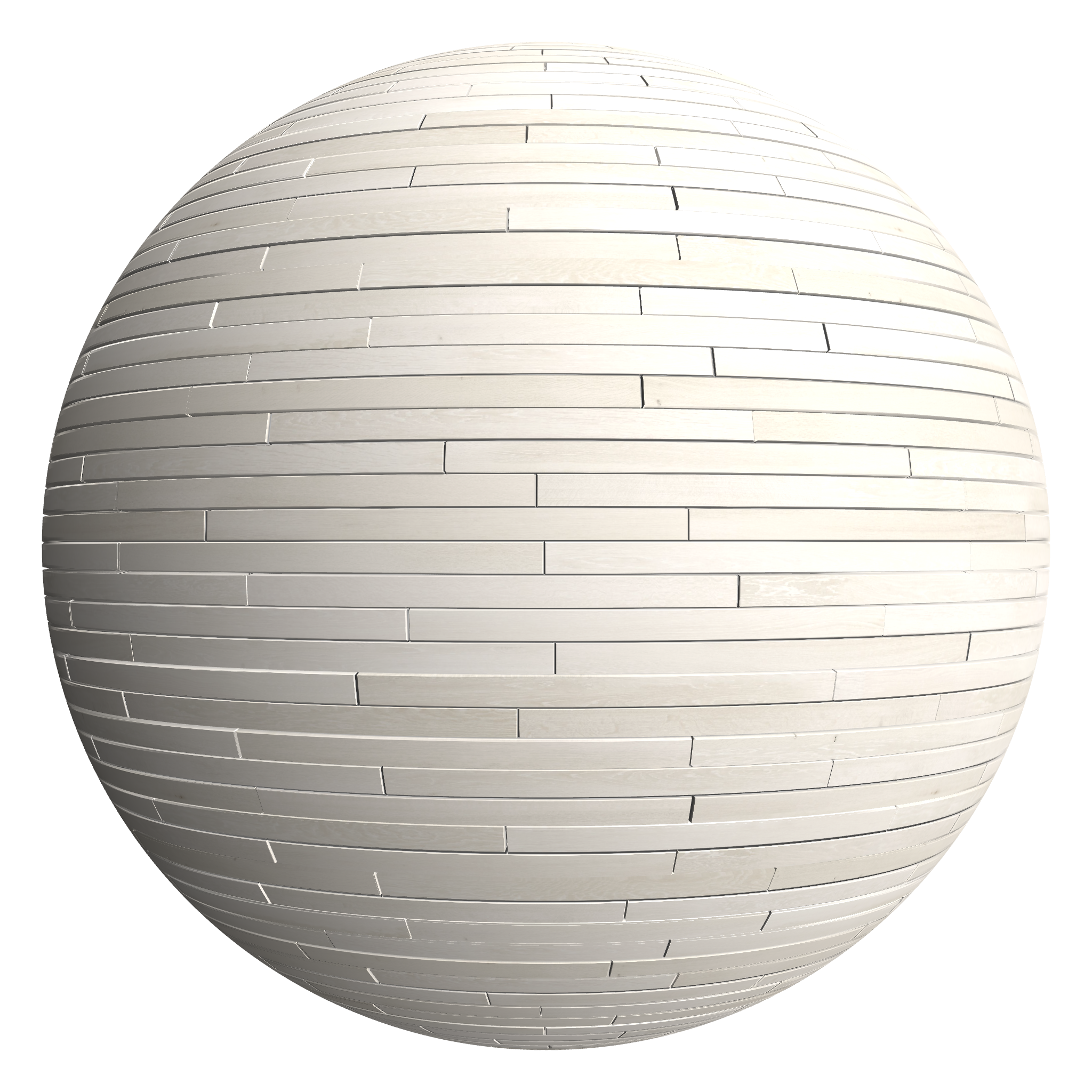 3D sphere preview of White Oiled Timber, Staggered seamless texture