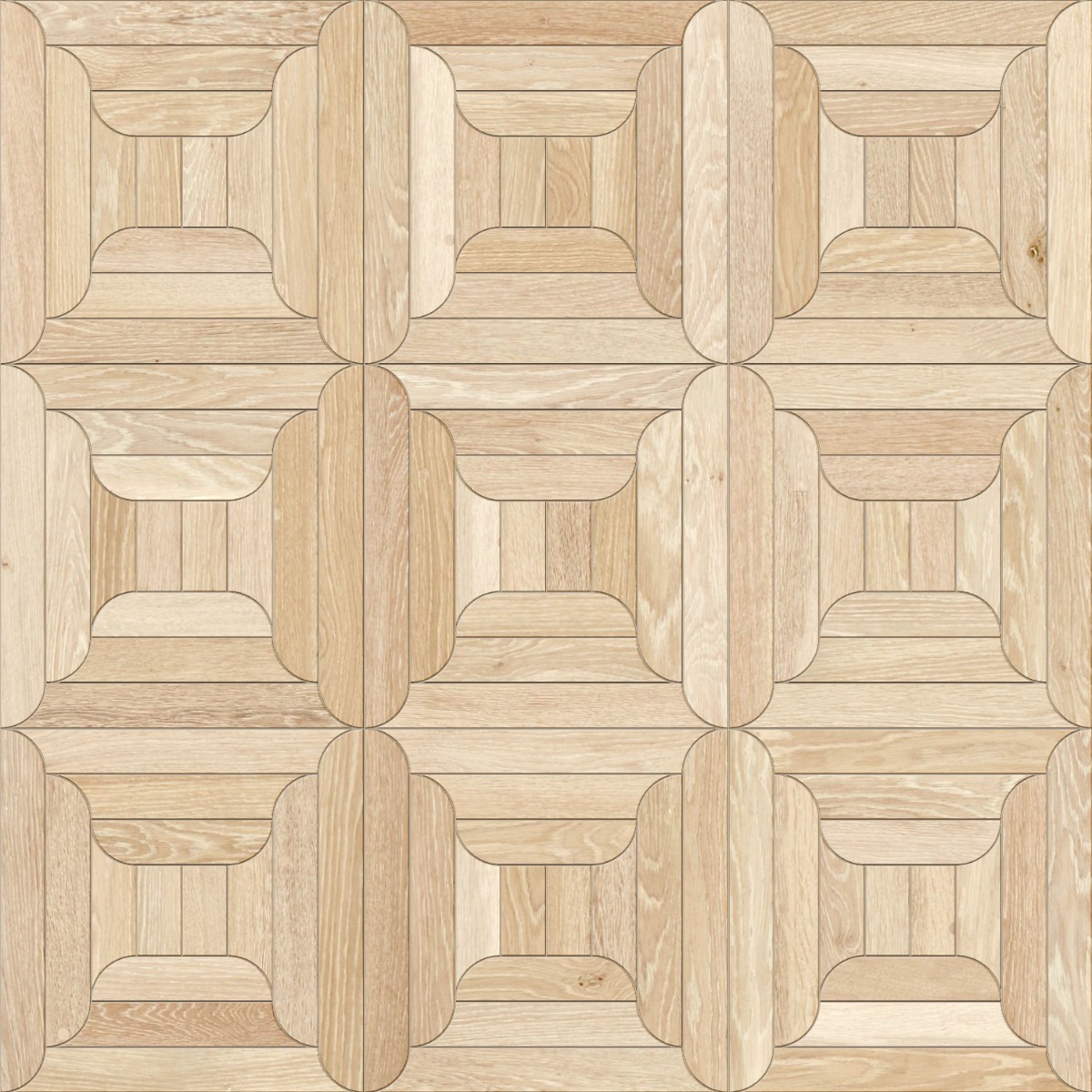 A seamless wood texture with ash boards arranged in a Banner pattern