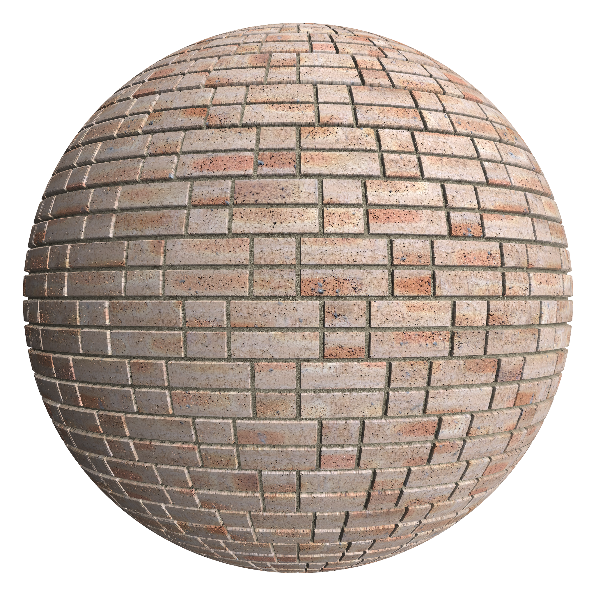 3D sphere preview of Dragfaced Brick, Double Flemish seamless texture