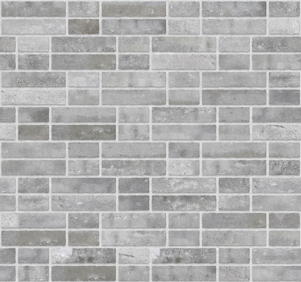 A seamless brick texture with finnish grey brick units arranged in a Double Flemish pattern