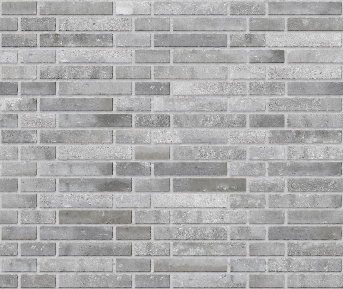 A seamless brick texture with finnish grey brick units arranged in a Gothic Bond pattern