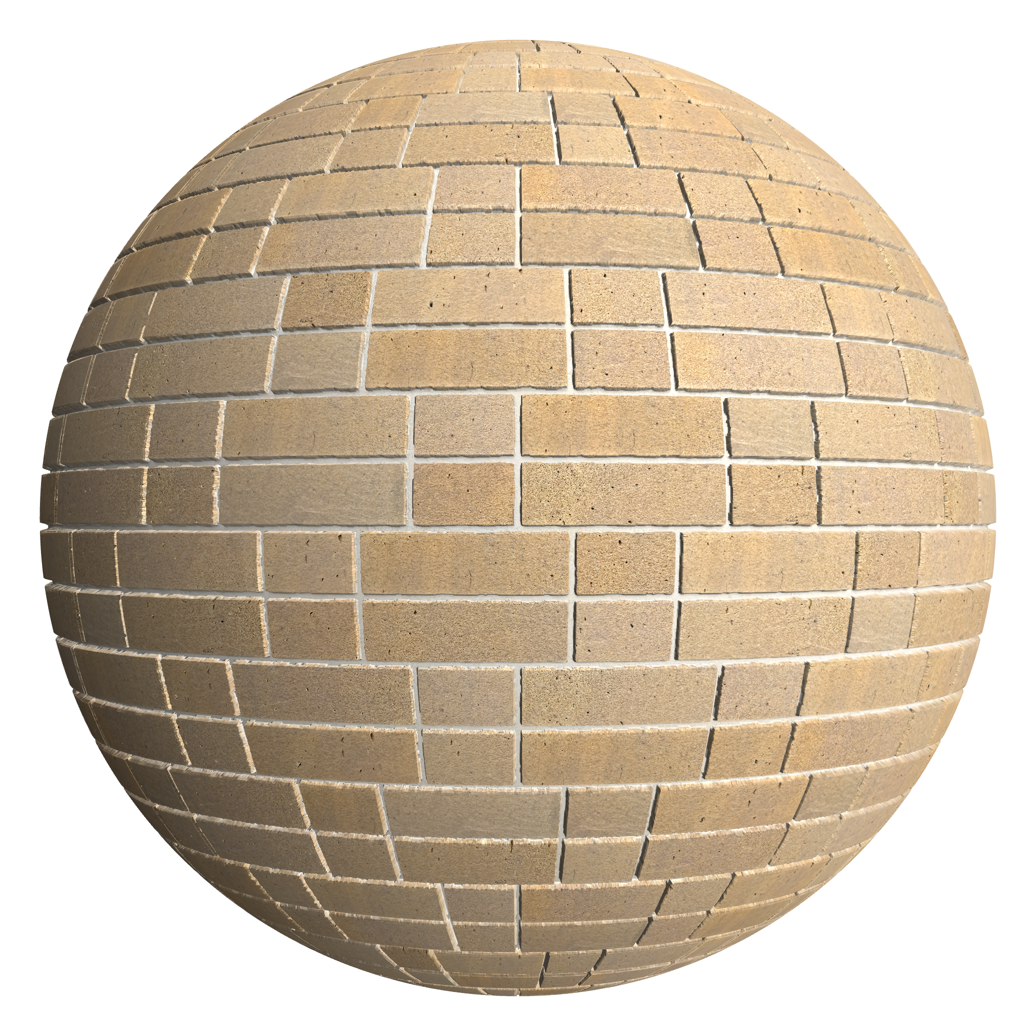 3D sphere preview of Hooff Brick, Double Flemish seamless texture