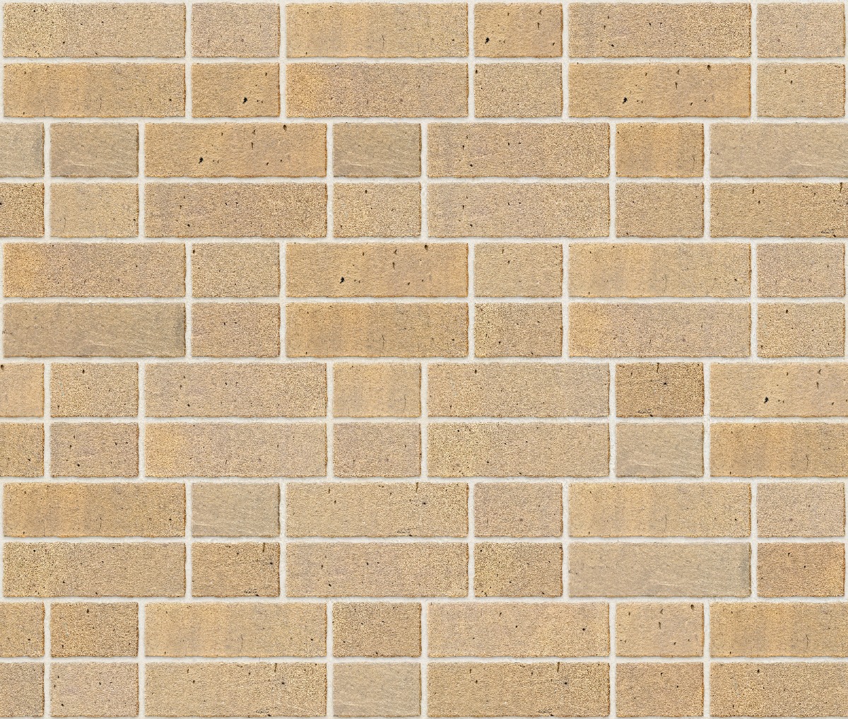A seamless brick texture with hooff brick units arranged in a Double Flemish pattern
