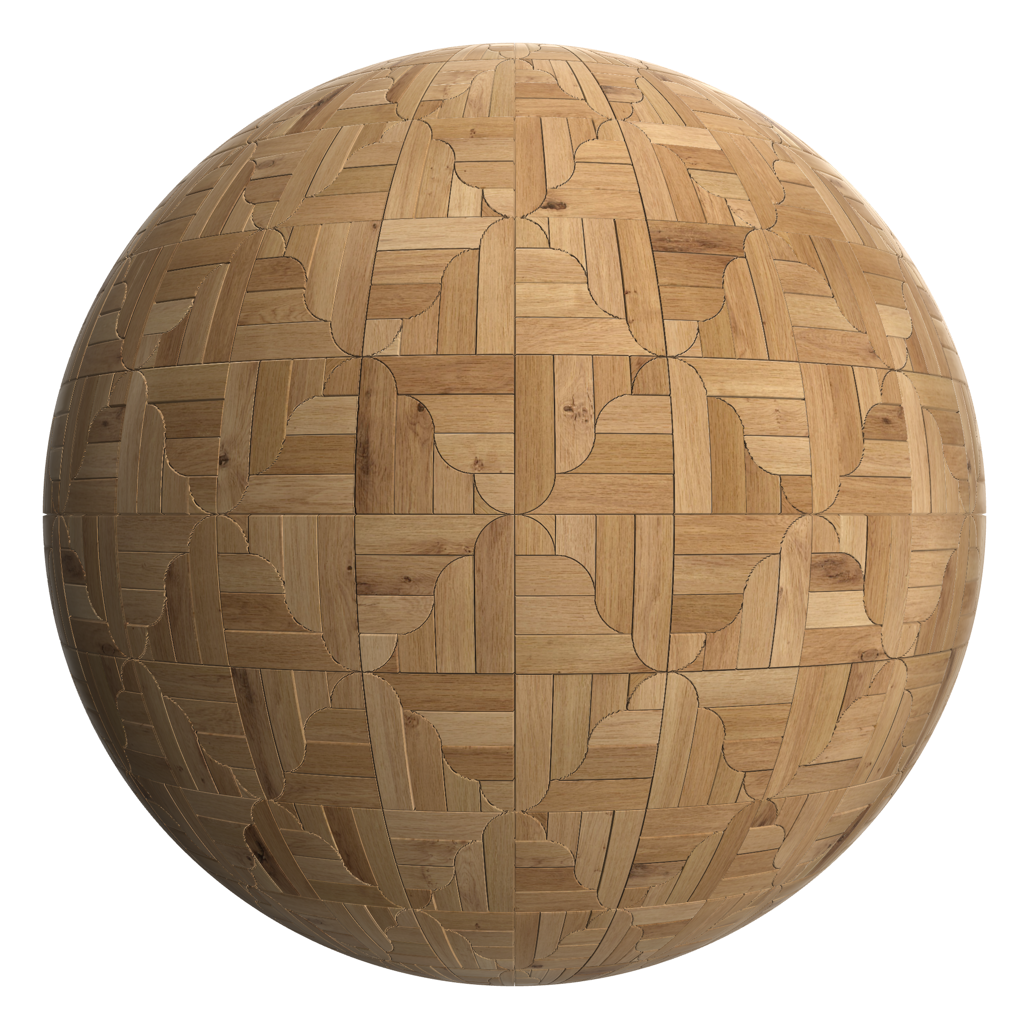 3D sphere preview of Oak, Cloud Weave seamless texture