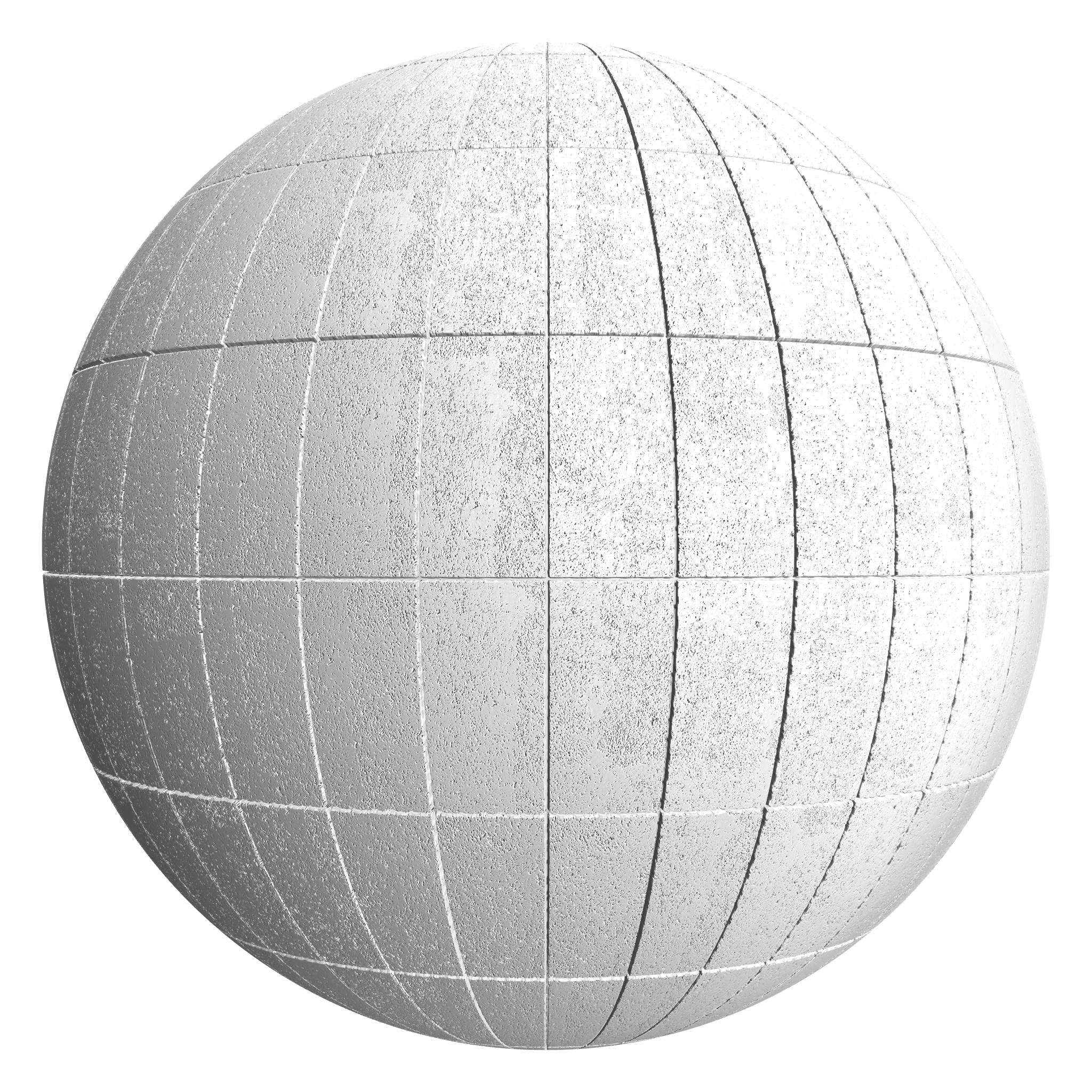 3D sphere preview of Painted CMU Block, Stack seamless texture