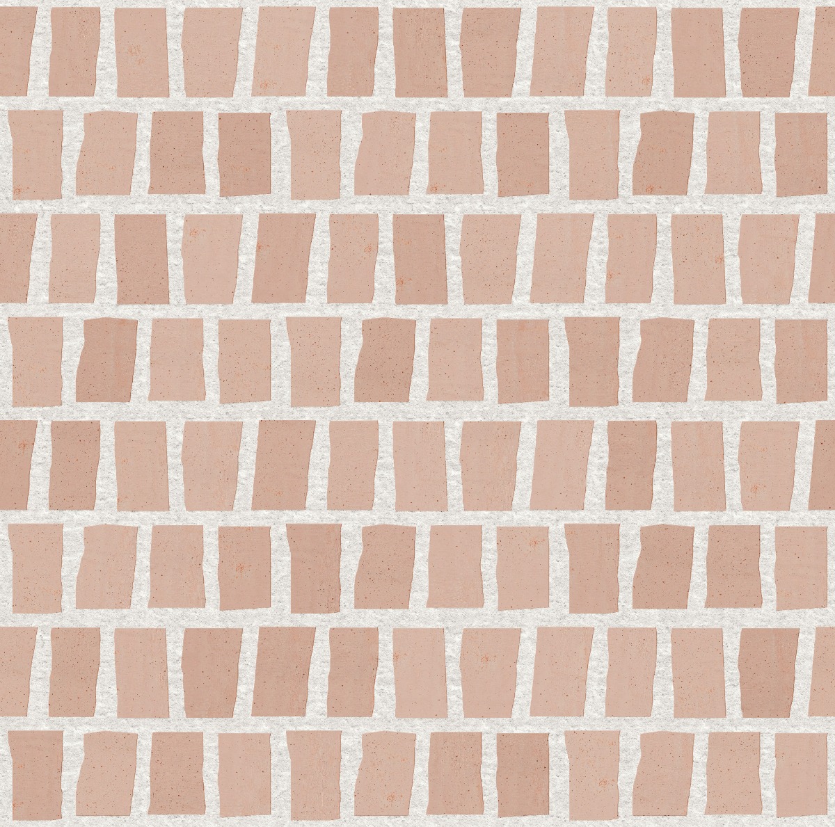 A seamless tile texture with terracotta tiles arranged in a Scarpa pattern