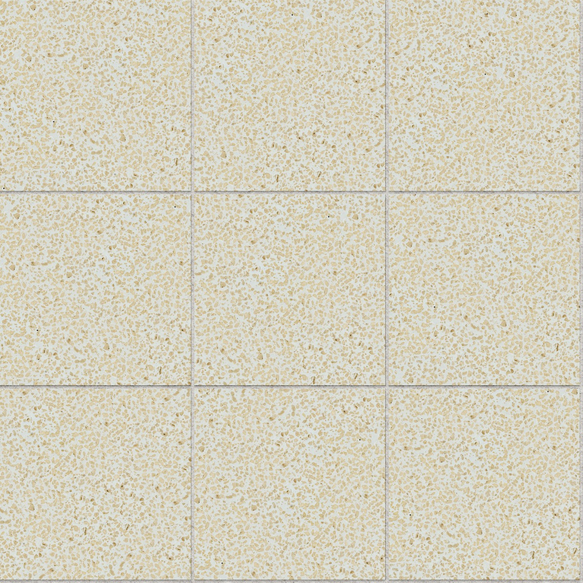 A seamless terrazzo texture with corcrete grey units arranged in a Stack pattern