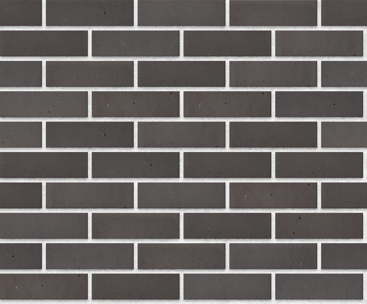 A seamless brick texture with graphite face brick/ thin brick smooth units arranged in a Stretcher pattern