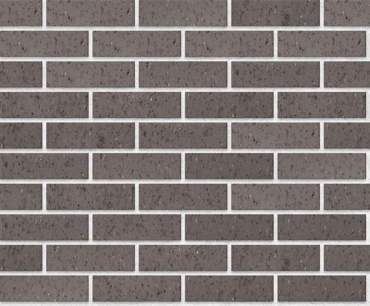 A seamless brick texture with gray blend velour face brick units arranged in a Stretcher pattern