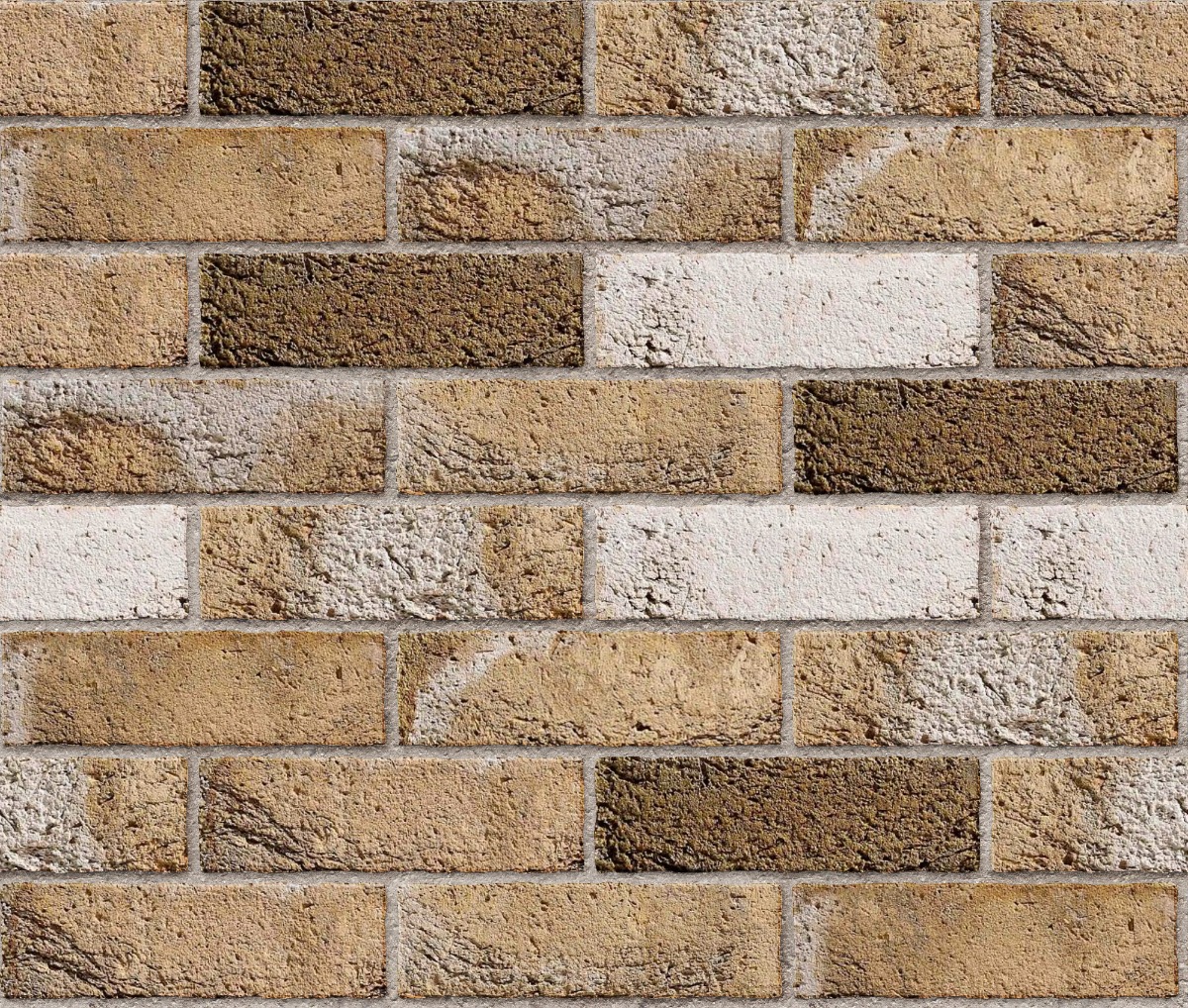 A seamless brick texture with mystique units arranged in a Stretcher pattern