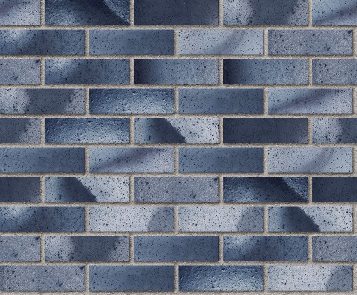 A seamless brick texture with ravenswood ironspot smooth face brick units arranged in a Stretcher pattern