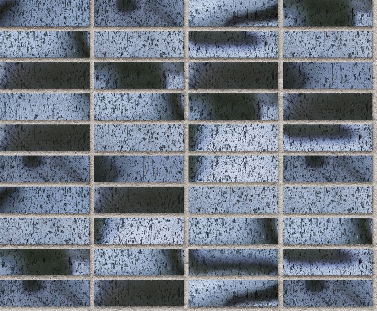 A seamless brick texture with ravenswood ironspot velour face brick units arranged in a Stack pattern