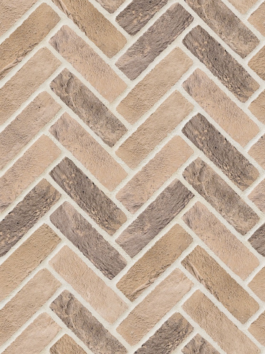 A seamless brick texture with st andrews multi units arranged in a Herringbone pattern