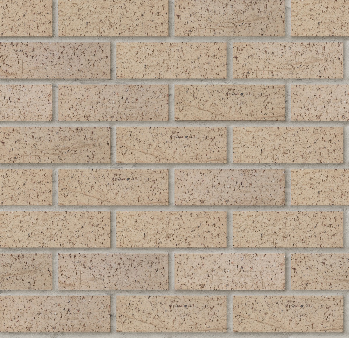 A seamless brick texture with artisanal honey fbx units arranged in a Stretcher pattern