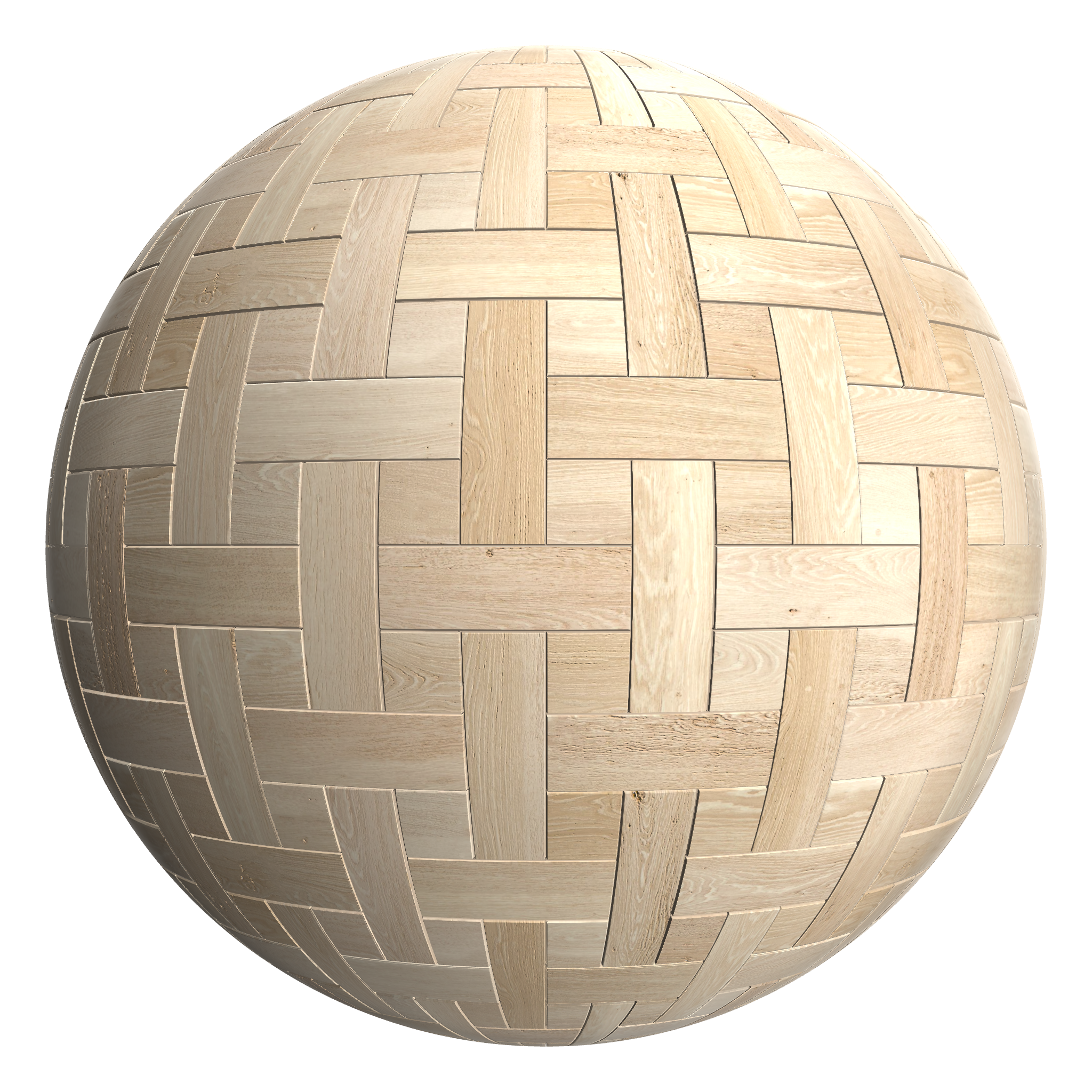 3D sphere preview of Ash, Basketweave seamless texture