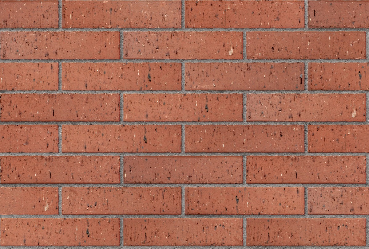 A seamless brick texture with burgundy piazza 50mm paver units arranged in a Stretcher pattern