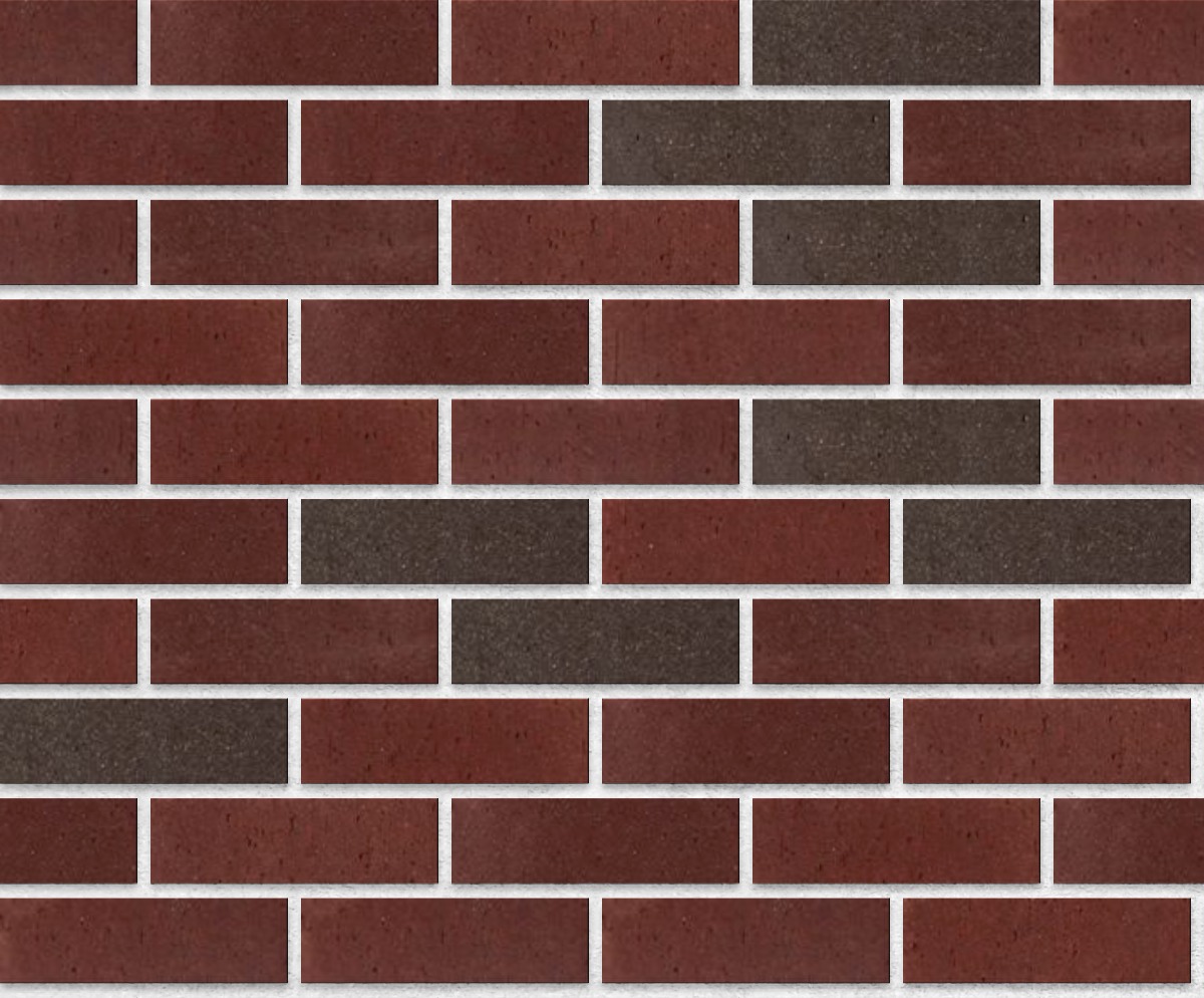 A seamless brick texture with burgundy sands square edge no texture units arranged in a Stretcher pattern