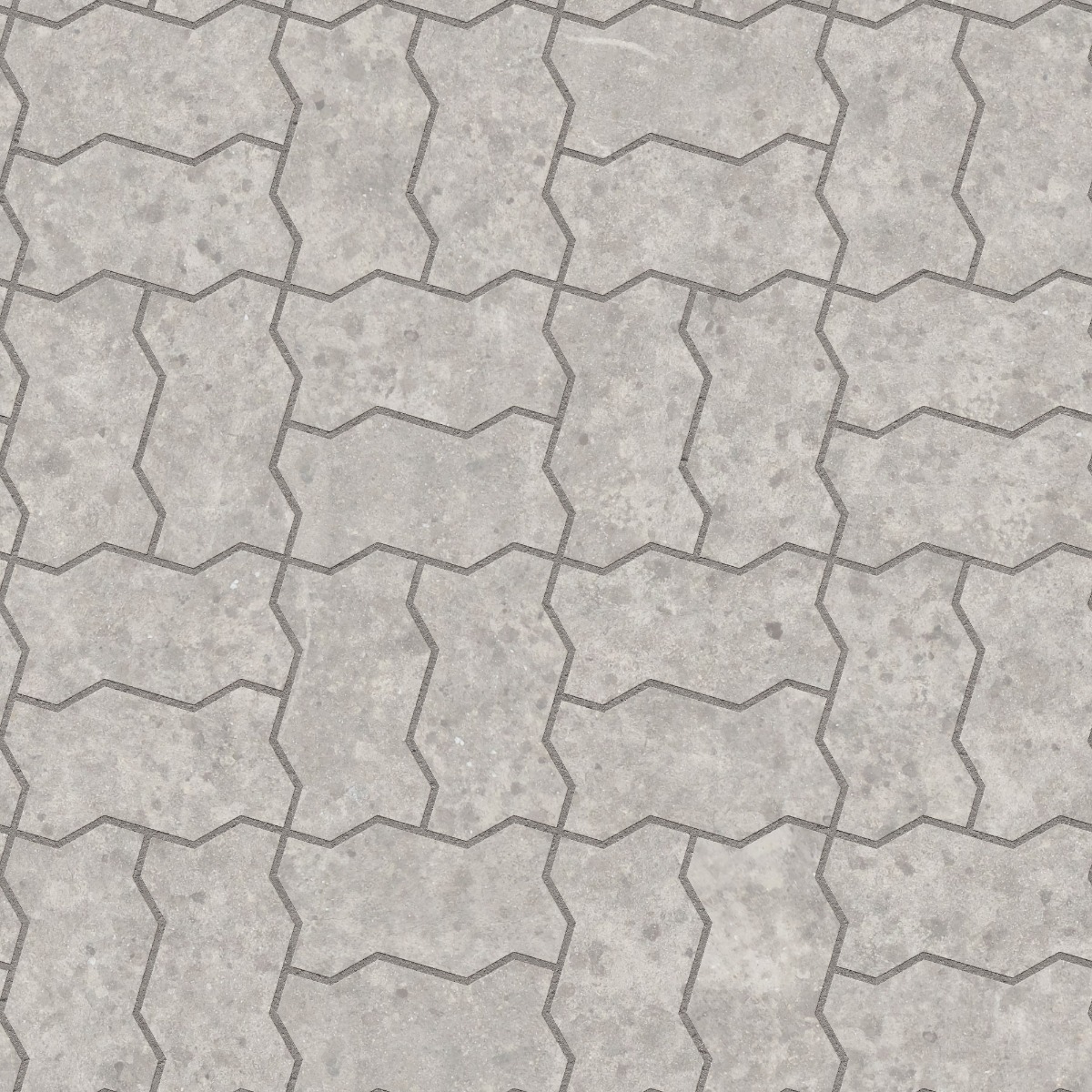 A seamless concrete texture with concrete blocks arranged in a Double Zig-Zag pattern