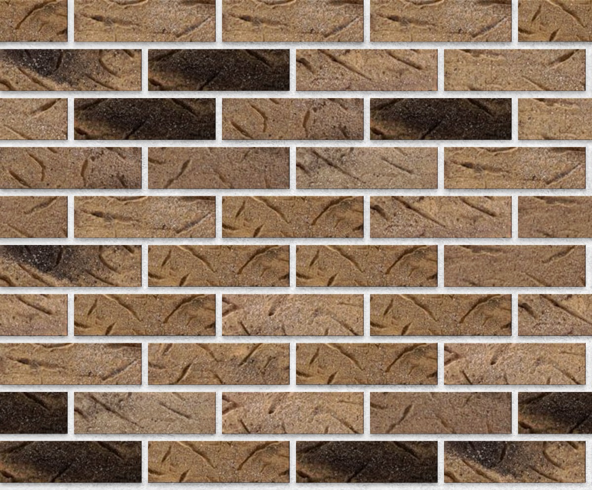 A seamless brick texture with copper sands heritage units arranged in a Stretcher pattern