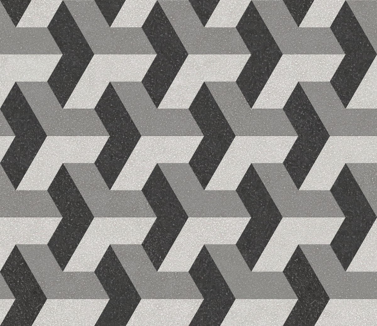 A seamless metal texture with dark matte powder coated metal sheets arranged in a V Pavers  pattern