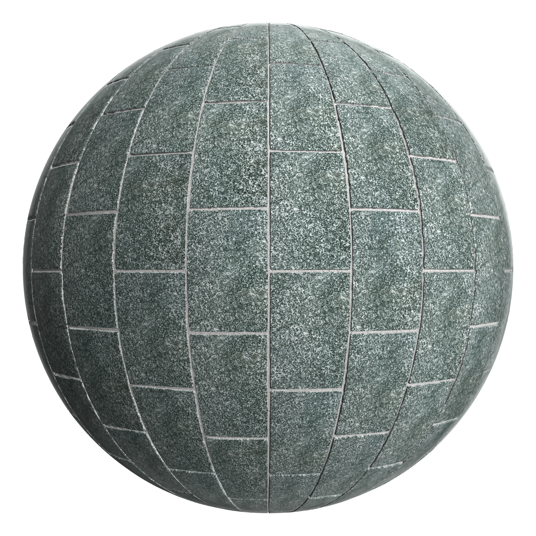 3D sphere preview of Dolerite, Stretcher seamless texture