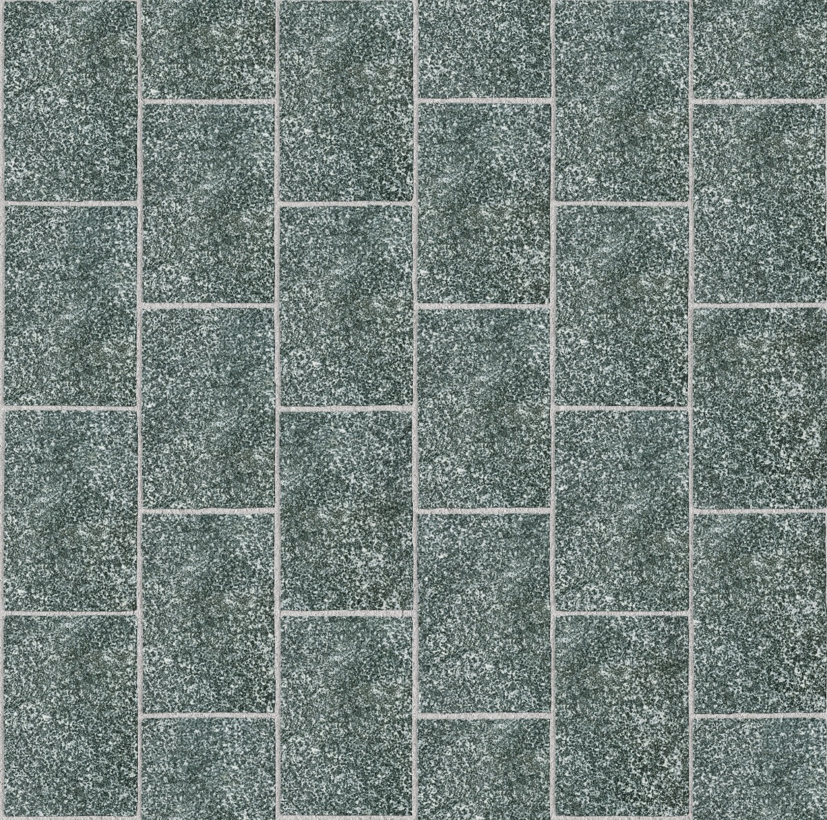 A seamless stone texture with dolerite blocks arranged in a Stretcher pattern