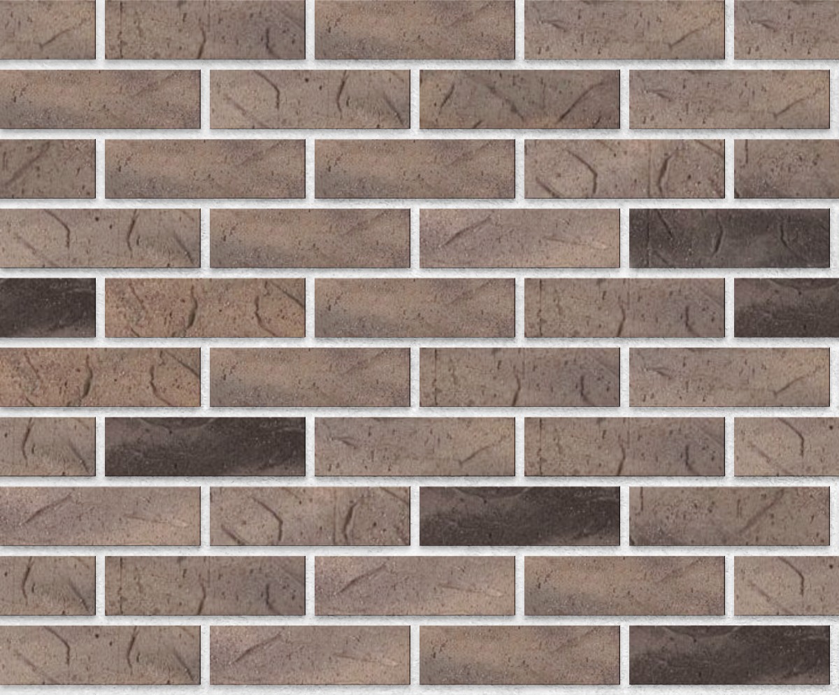 A seamless brick texture with gray sand heritage units arranged in a Stretcher pattern