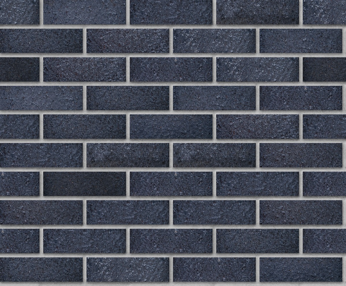 A seamless brick texture with manganese ironspot velvetex facebrick modular units arranged in a Stretcher pattern