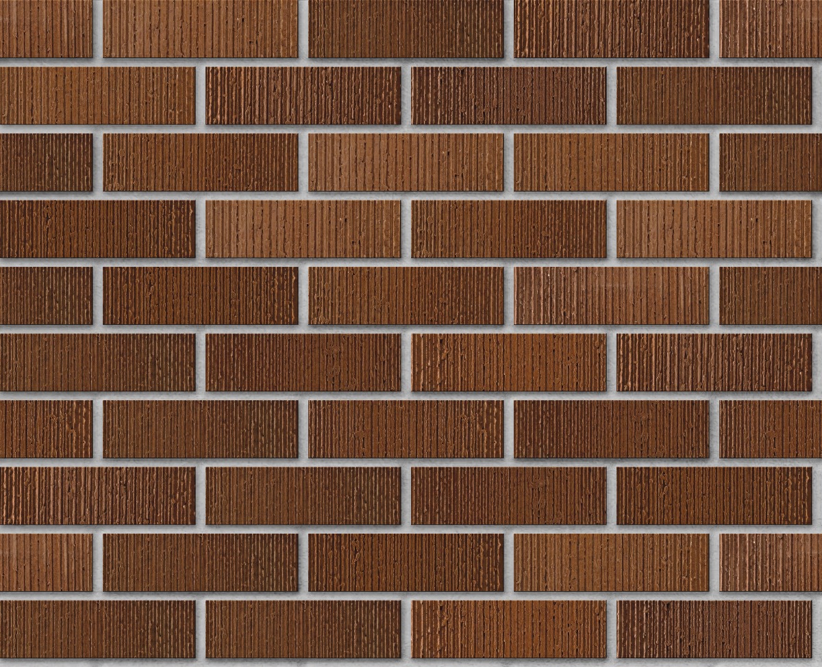 A seamless brick texture with medium ironspot #77 vertical score facebrick modular units arranged in a Stretcher pattern