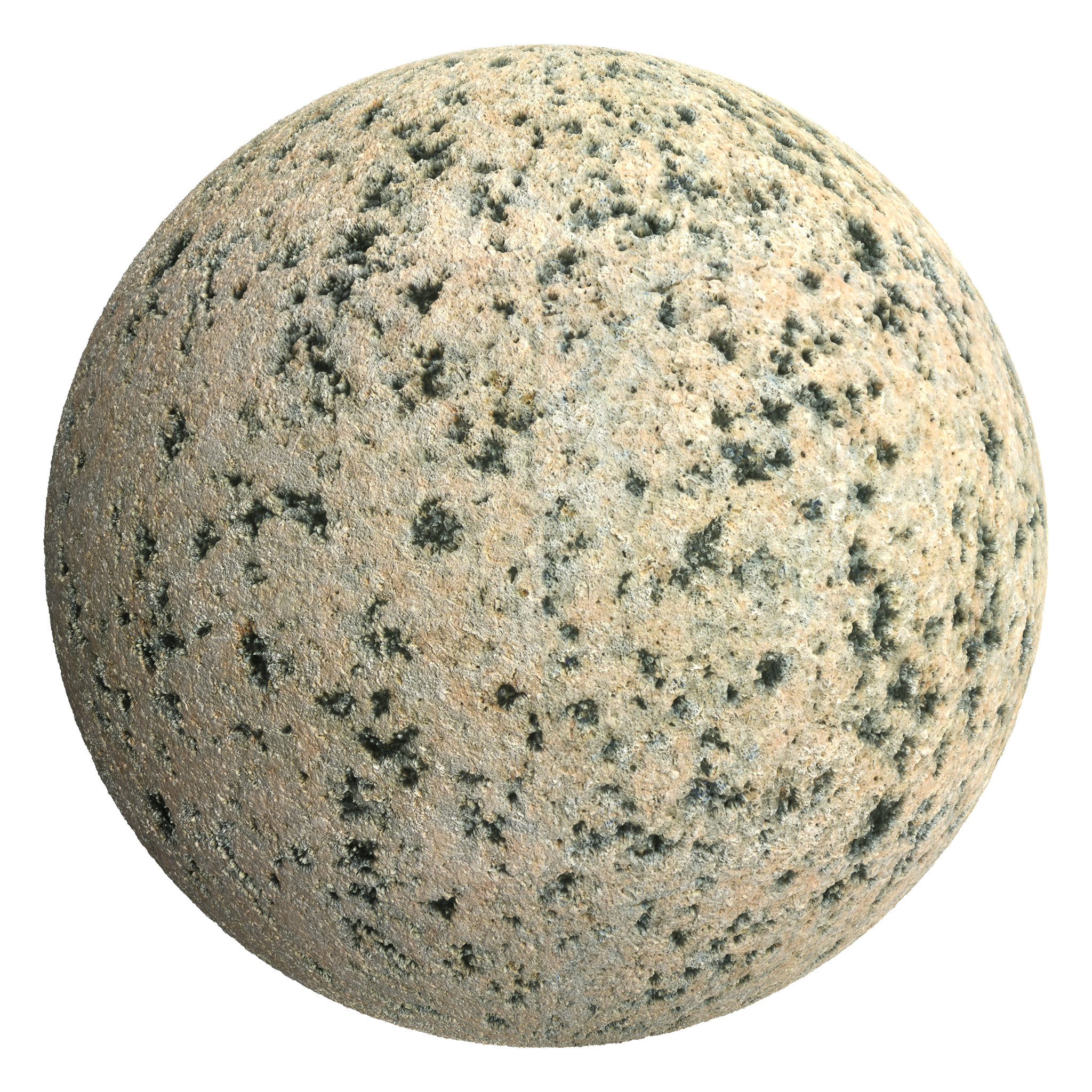 3D sphere preview of Milford Granite seamless texture