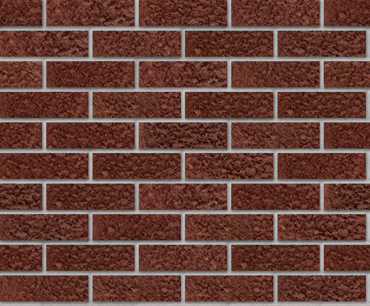 A seamless brick texture with red blend matt facebrick modular units arranged in a Stretcher pattern