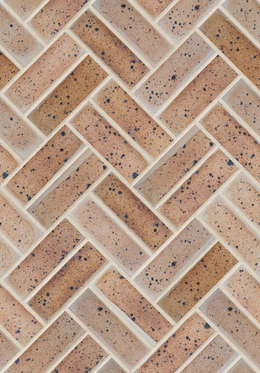 A seamless brick texture with topaz satin fbx units arranged in a Double Herringbone pattern