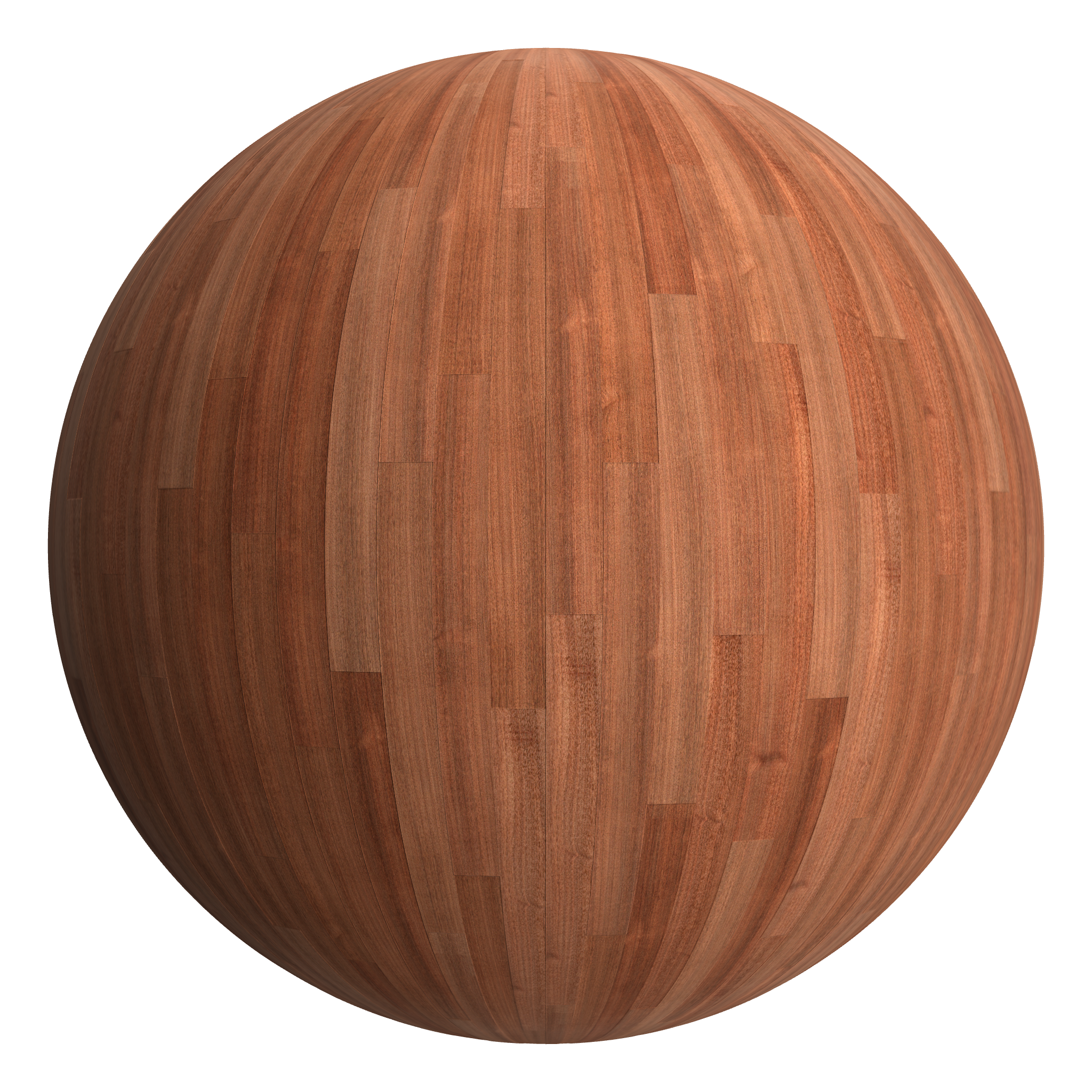3D sphere preview of Utile (Sipo), Staggered seamless texture